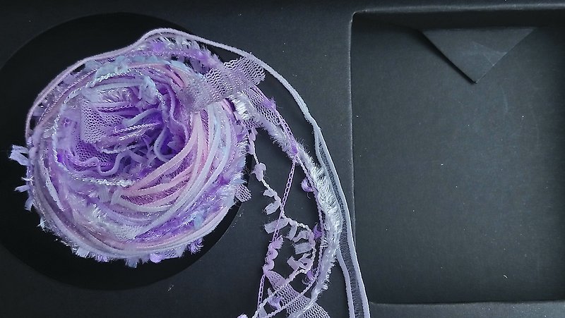 日本混合紗線 - 編織/羊毛氈/布藝 - 聚酯纖維 紫色