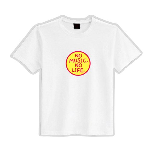 NO MUSIC NO LIFE cultural and creative clothing T-shirt