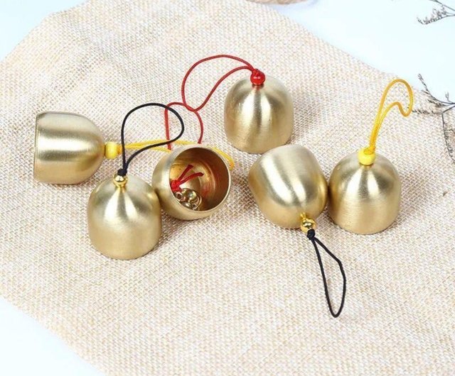 真鍮製のミニベル、真鍮製の風鈴、クリスマス装飾ベル、盗難防止