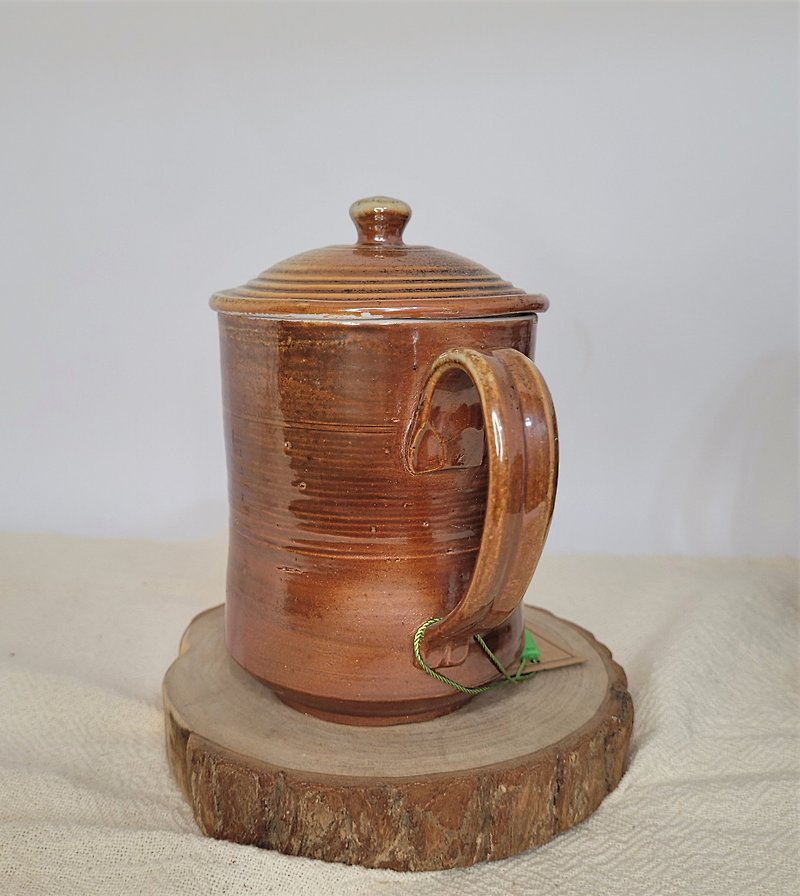 Wood-fired tea cupsFiber-fired tea cups with lidsFiber-fired porcelain lidded cups - Teapots & Teacups - Porcelain 