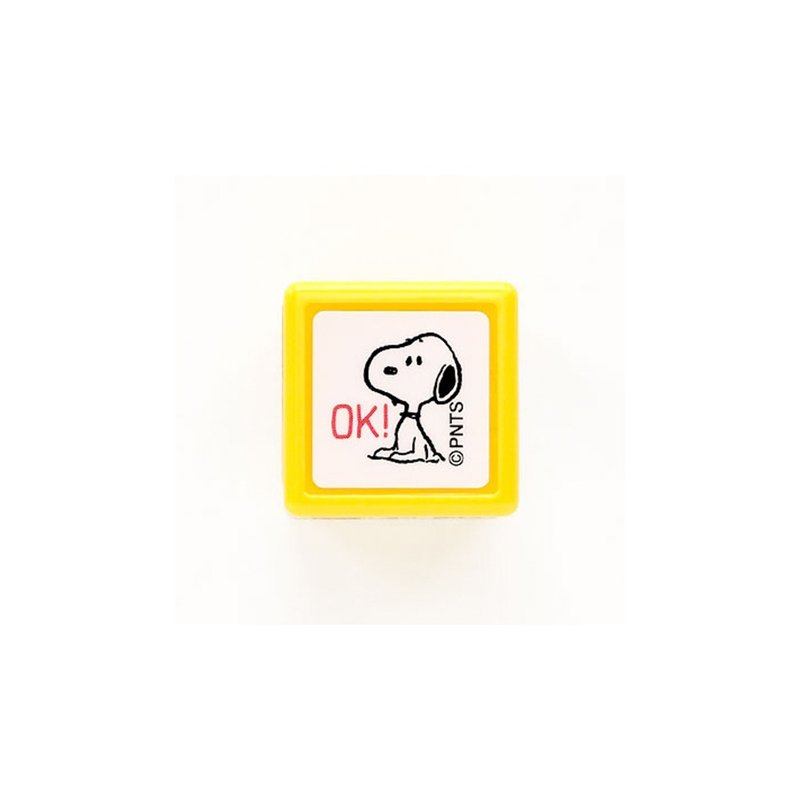 【KODOMO NO KAO】Snoopy soaking seal E OK! - ตราปั๊ม/สแตมป์/หมึก - พลาสติก สีแดง