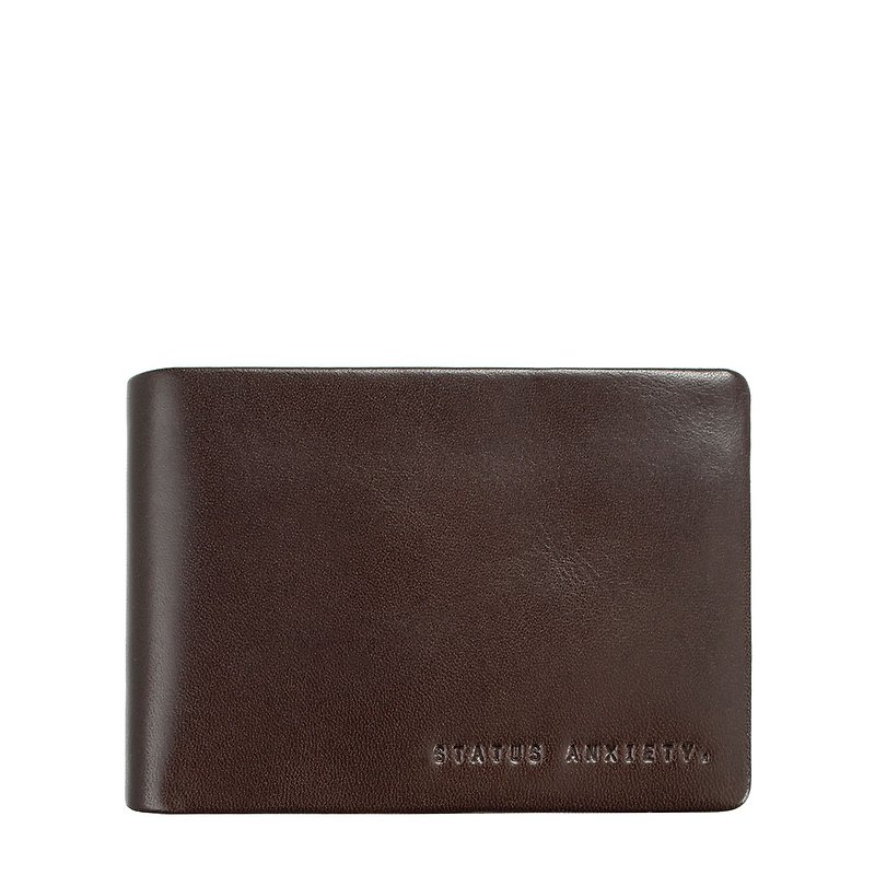 JONAH Short Clip_Chocolate /Brown - กระเป๋าสตางค์ - หนังแท้ สีนำ้ตาล