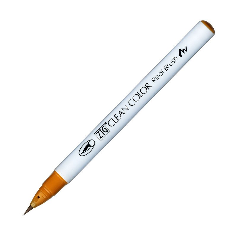 [Kuretake Japan Kuretake] ZIG Painted Brush Light Brown - Other Writing Utensils - Plastic Brown