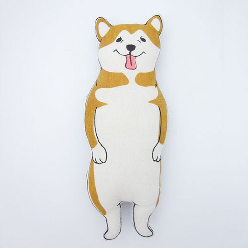 stuffed animal --shiba-inu (aka) pocket size- | Akashiba Nuigurumi - ตุ๊กตา - ผ้าฝ้าย/ผ้าลินิน สีนำ้ตาล