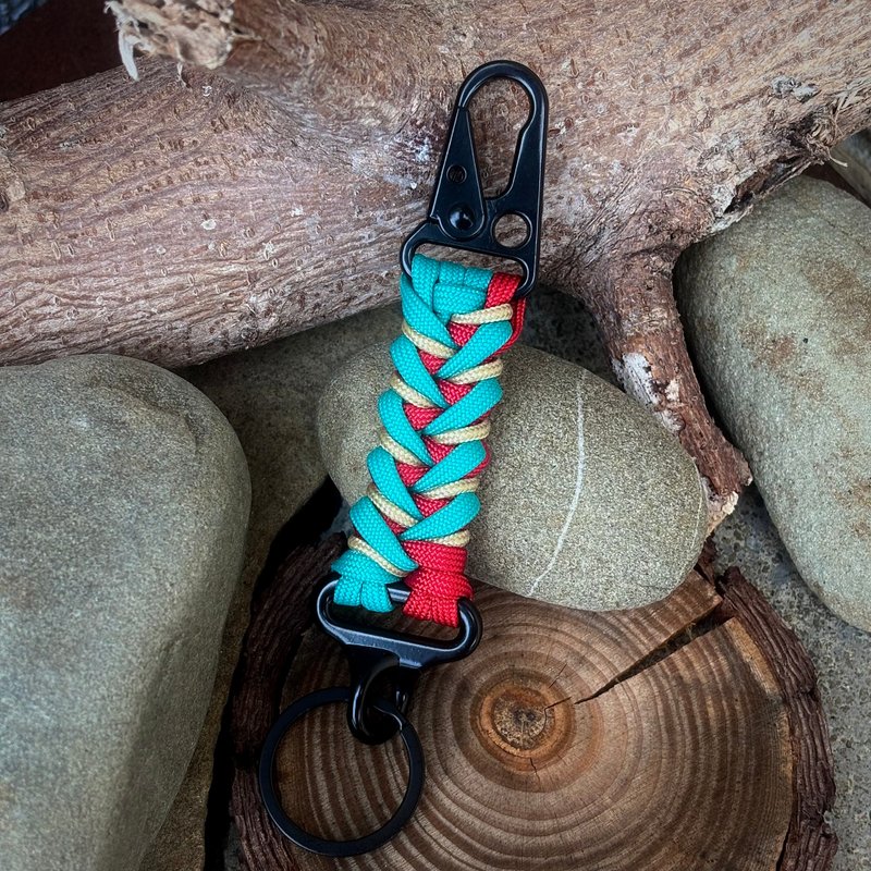 傘繩手作 客製化  傘繩鑰匙圈 海鯤神 - 鑰匙圈/鑰匙包 - 尼龍 