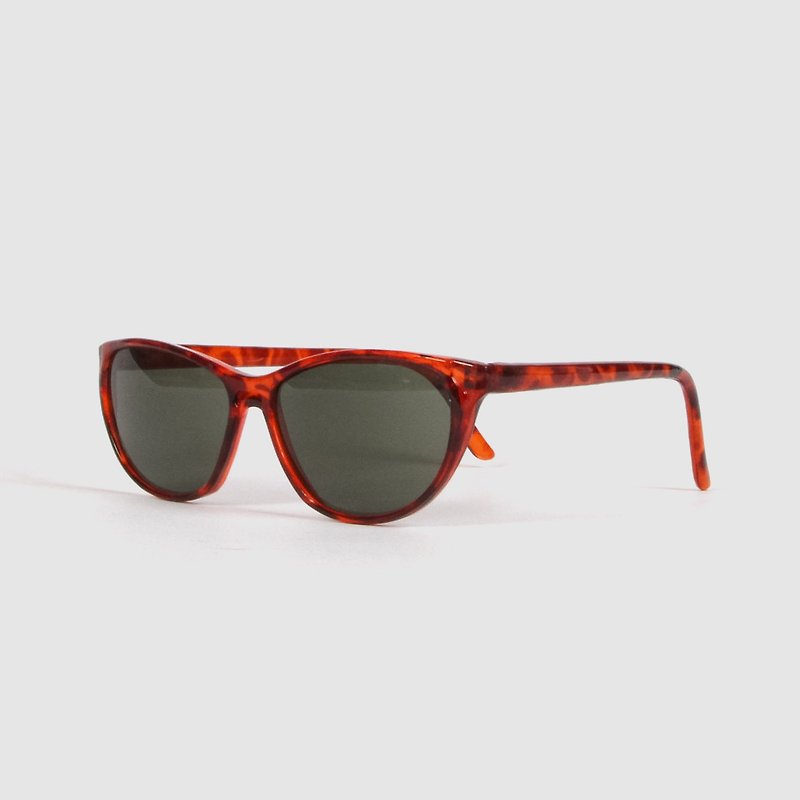 [Egg Plant Vintage] Miss Yoko Retro Cat Eye Vintage Sunglasses - Glasses & Frames - Polyester Red