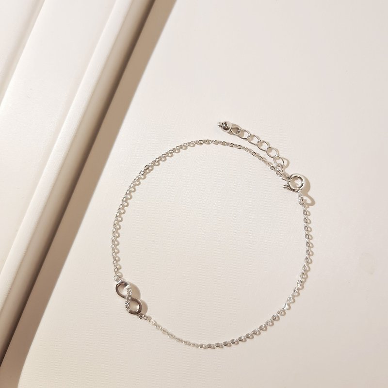 [Gift] Infinity Sterling Silver Bracelet | Light Jewelry | 925 Silver| Stone| Infinity - Bracelets - Sterling Silver Silver