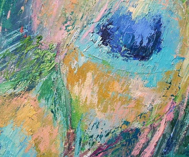 ゴージャスな油絵 孔雀の尾元の油絵キャンバスの抽象的な鳥の芸術のエキゾチックな