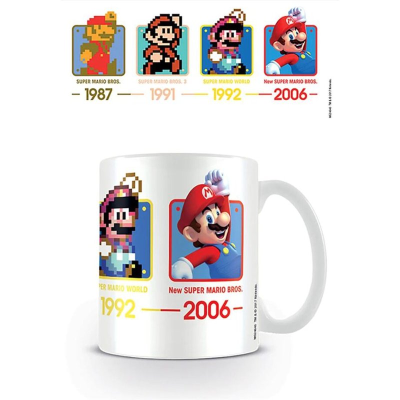 【任天堂】瑪利歐編年史馬克杯/Super Mario - 咖啡杯/馬克杯 - 陶 
