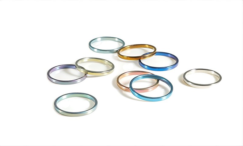 Titanvek titanium ring plain polished 2mm - General Rings - Other Metals Multicolor