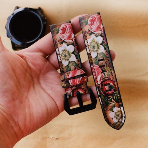 RuslieStraps Garmin Watch Band With Quickfit Garmin Connector