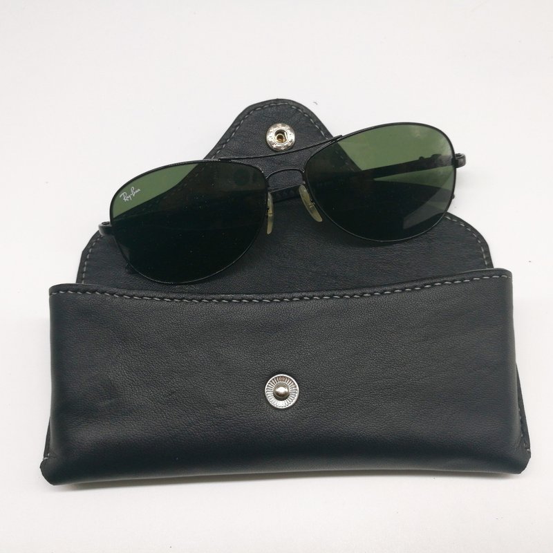 Sheepskin glasses case - Other - Genuine Leather Black