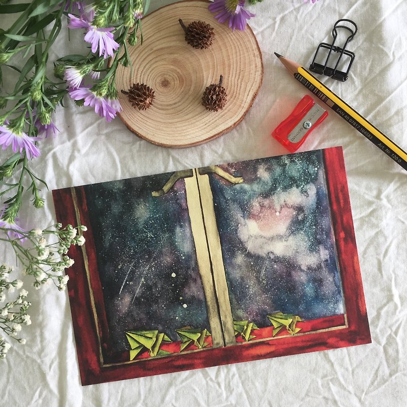 "Starry Night" series - "believe" postcards - Cards & Postcards - Paper 