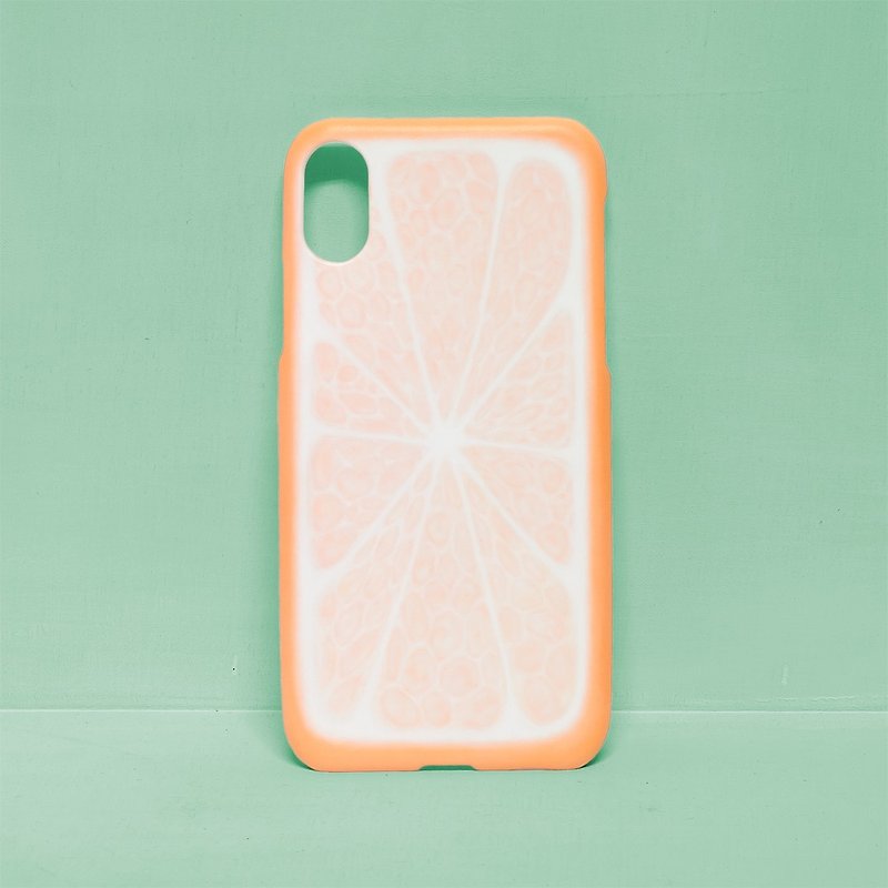 オレンジフレーバー/芸術的な携帯電話ケース/ iPhone 6S 7 8 Plus X XR XS MAX LG - スマホケース - シリコン オレンジ