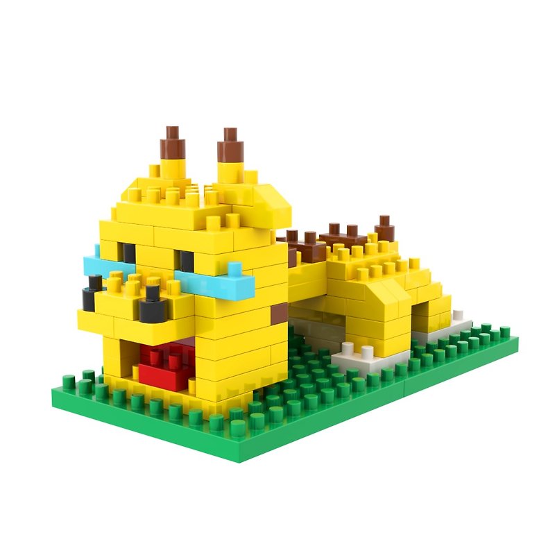Archbrick Heartbreaking Giraffe Pixel Brick Nanoblock - Puzzles - Plastic Multicolor