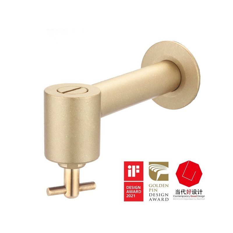 【人水良品衛浴】防疫水栓(香檳沙)34-081 IF設計獎 台灣製造 - 衛浴用品/浴室收納 - 銅/黃銅 金色