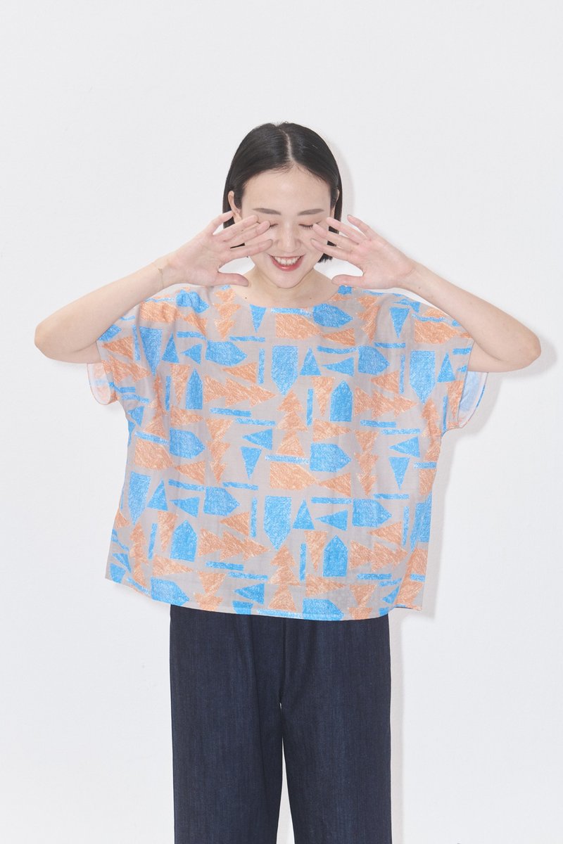 夏季日常服_簡單_geo - 女上衣/長袖上衣 - 棉．麻 