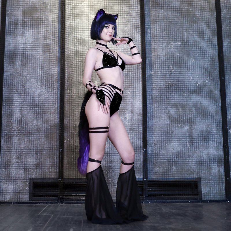 Galaxy Full Set Black - 女內衣褲 - 其他材質 黑色