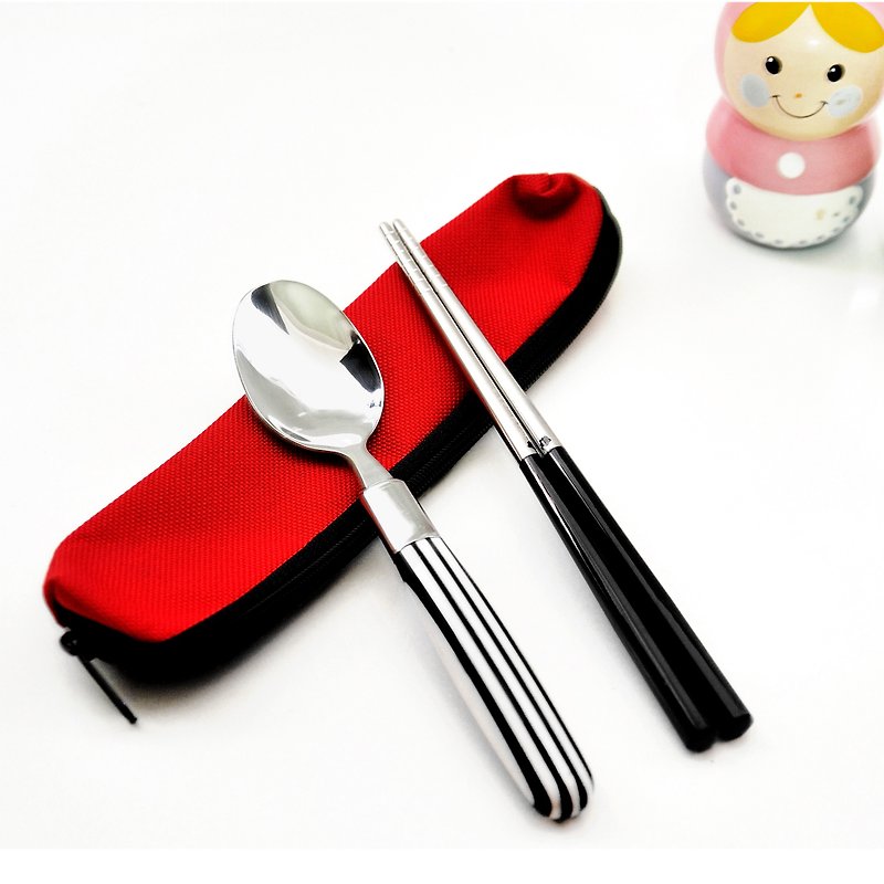 台灣第一筷。馬戲團餐具組。小件筷匙組 - 筷子/筷子架 - 其他金屬 黑色