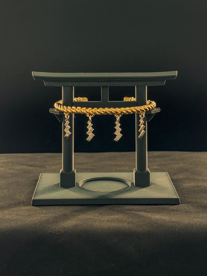 注連繩手環－標準款　鳥居型展示台附送 - 手鍊/手環 - 銅/黃銅 