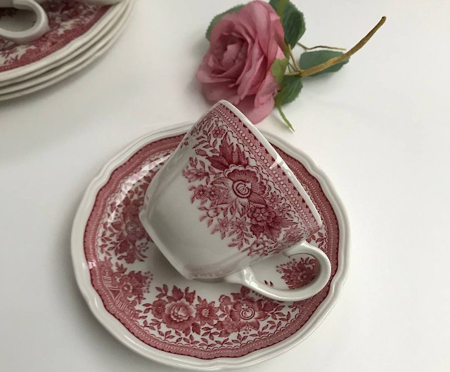 Villeroy and Boch Red Fasan ティーディナーセット| ヴィンテージ赤と ...