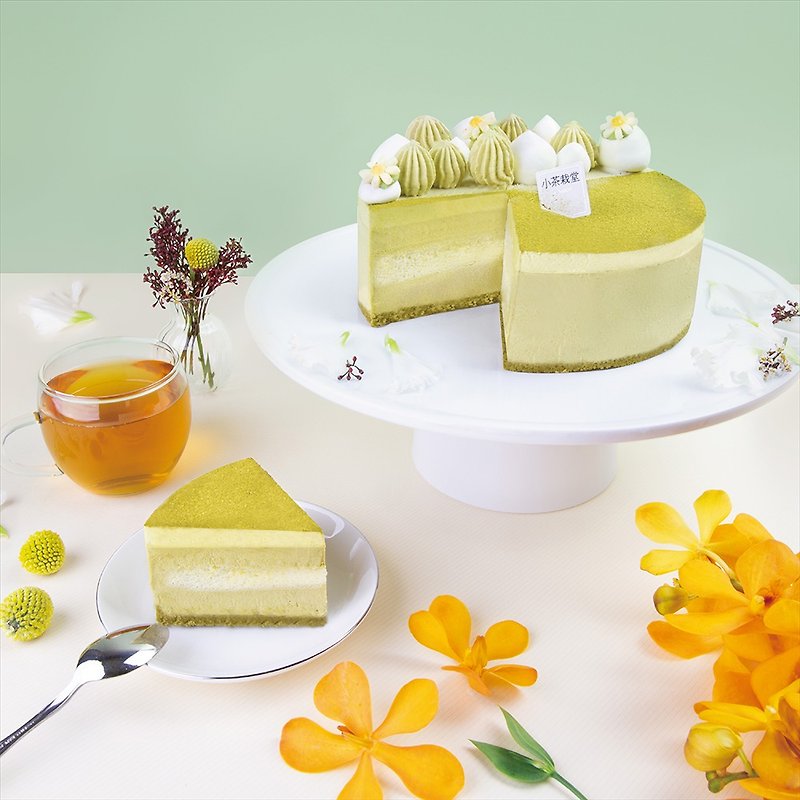 既將滿單 最後倒數【母親節蛋糕】金萱茶香慕斯 /  6吋 - 蛋糕/甜點 - 新鮮食材 綠色