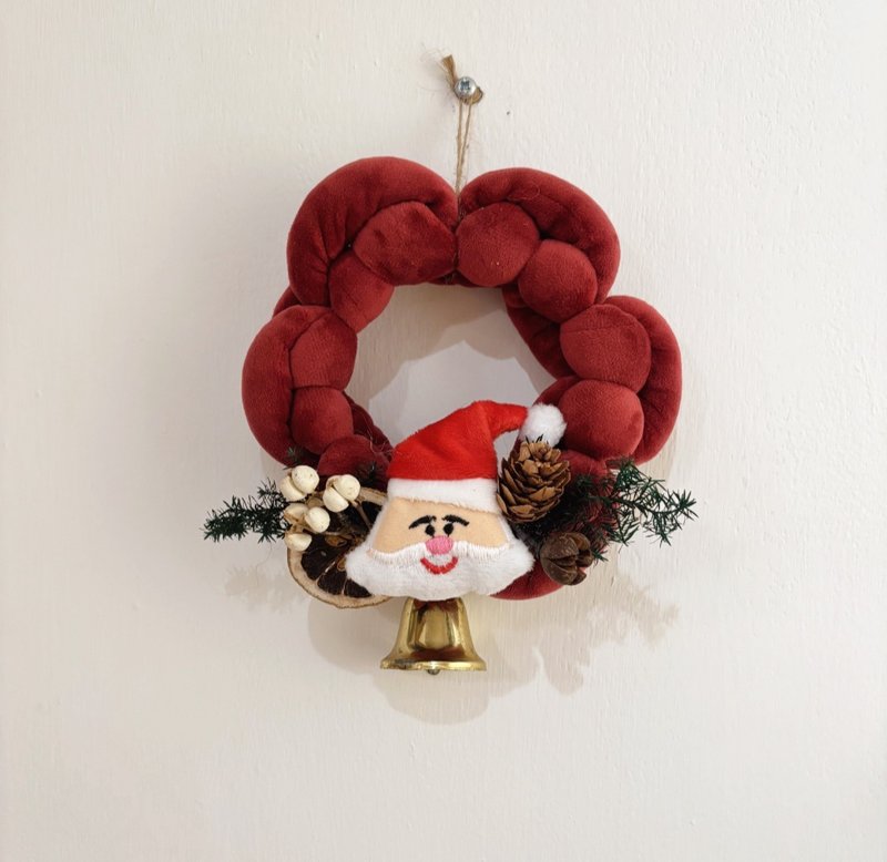 聖誕節小花圈 - 植栽/花藝 - 棉．麻 