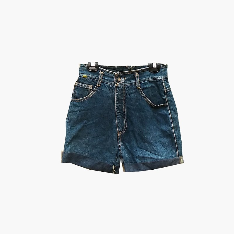 Dislocation vintage / high waist denim shorts no.002 vintage - กางเกงขายาว - ผ้าฝ้าย/ผ้าลินิน สีน้ำเงิน