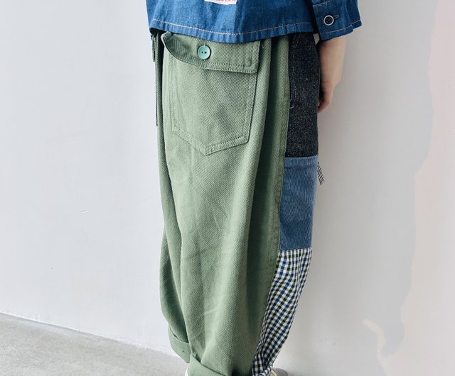 【新品未使用】fish&kids パッチワークパンツ fish&kids パッチワークパンツ 10-11y買う