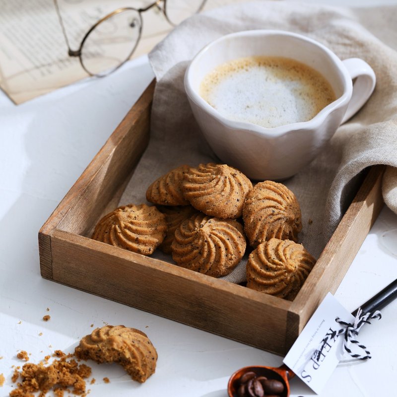 Circle Cookies-Dark roasted coffee cookies/gift boxes/souvenirs - Snacks - Fresh Ingredients Brown