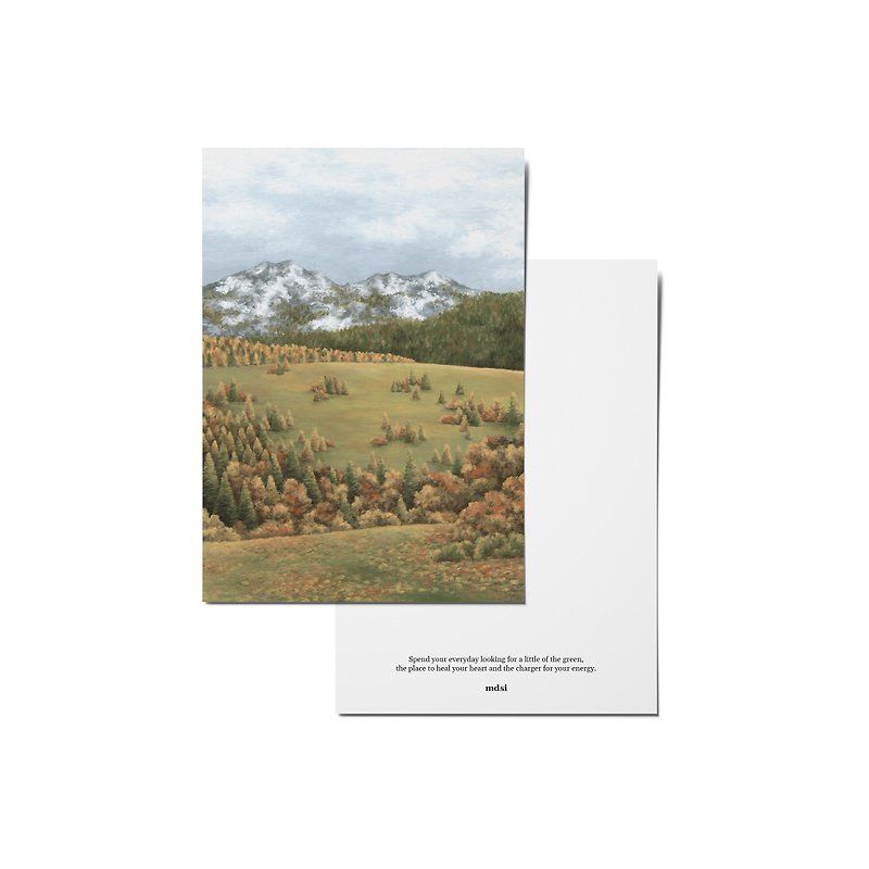 amber forest - postcard & poster - การ์ด/โปสการ์ด - กระดาษ 