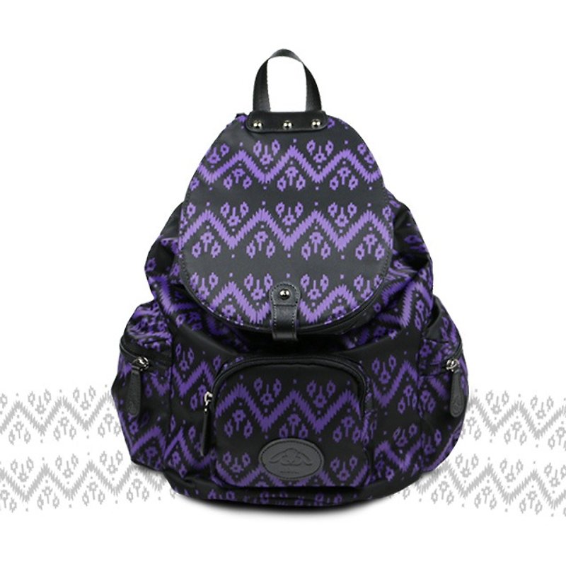 【After the love package Mini】 - aristocratic black mother bag / backpack / ladies bag - Diaper Bags - Waterproof Material Purple