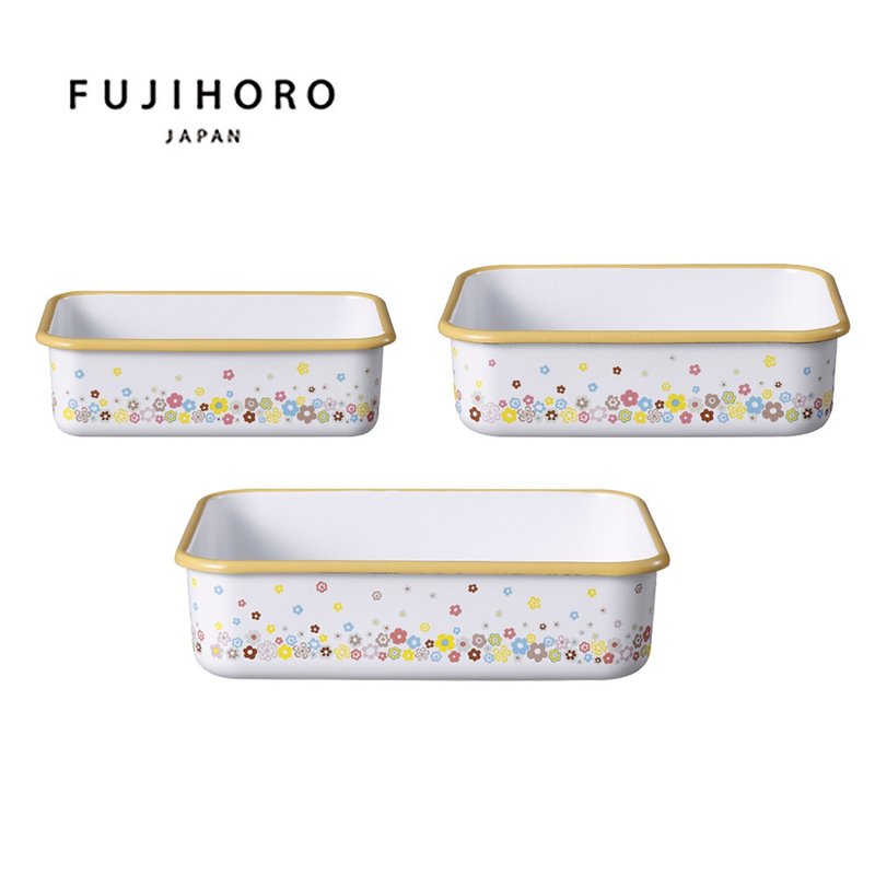 Narumi Taiwan exclusive Portulaca noon flower enamel baking crisper shallow single piece - Lunch Boxes - Enamel Orange