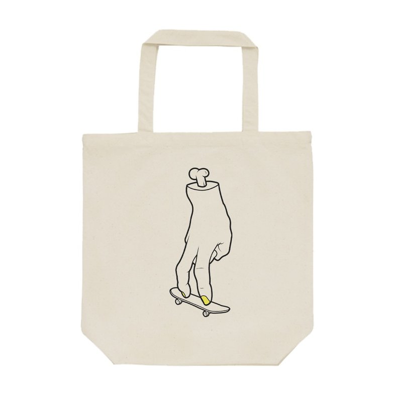 tote bag / Finger Board - 手提包/手提袋 - 棉．麻 卡其色