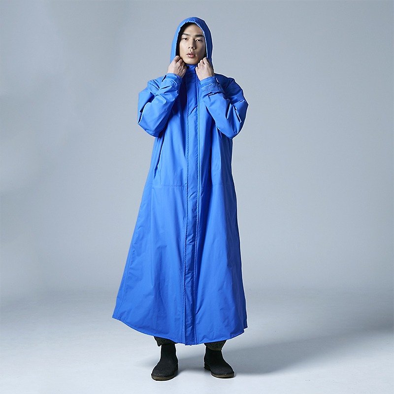 Dimensional before opening raincoat royal blue] [size XL - ร่ม - วัสดุกันนำ้ สีน้ำเงิน