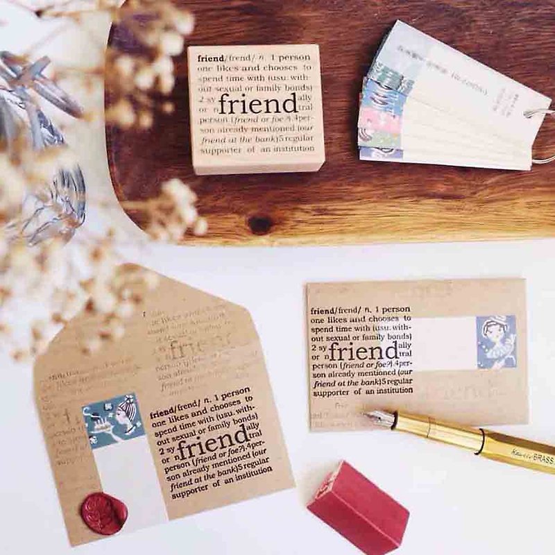 friend seal - Stamps & Stamp Pads - Other Materials 