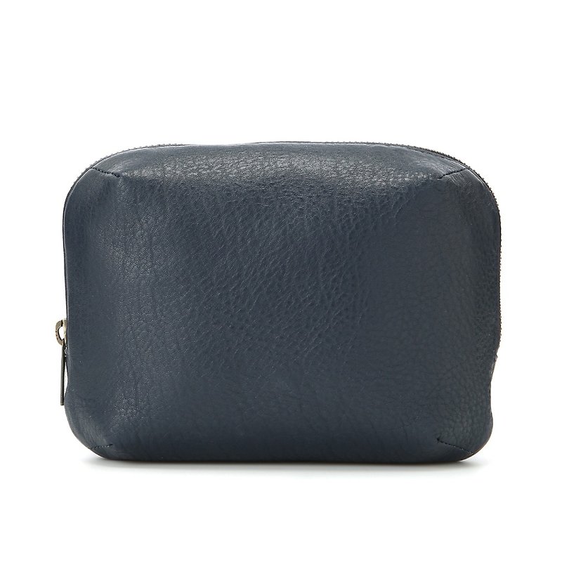 Gear storage bag-dark blue (limited quantity while stocks last) - กระเป๋าเครื่องสำอาง - หนังแท้ สีน้ำเงิน