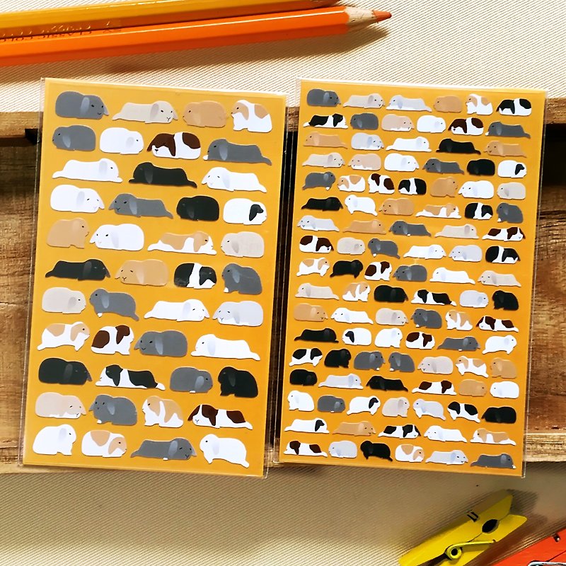 Mini Lop Stickers (2 Pieces Set) - สติกเกอร์ - วัสดุอื่นๆ ขาว