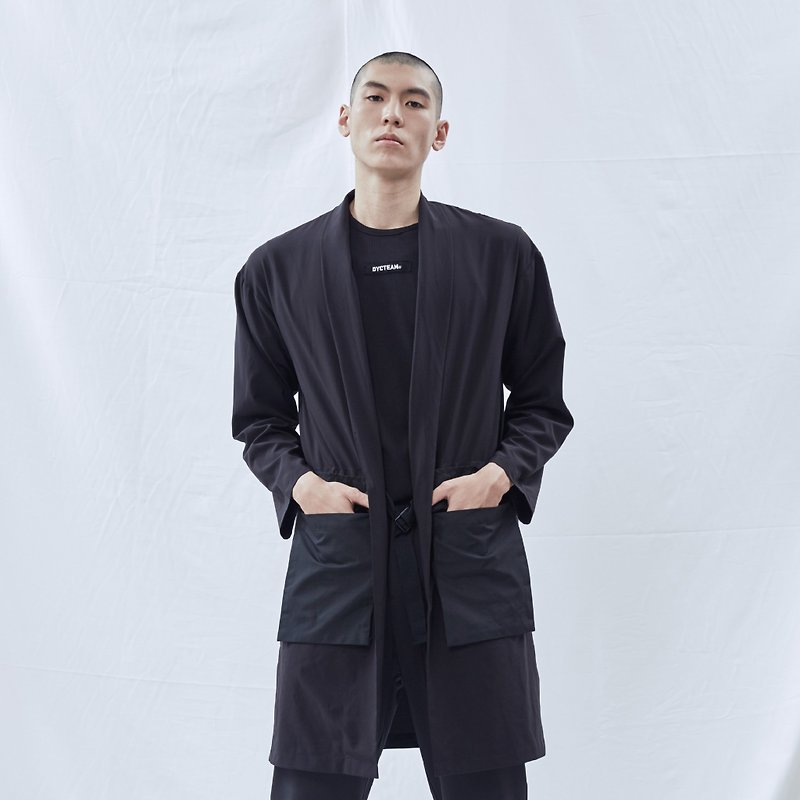 DYCTEAM - 3 Functional Kimono - Unisex Hoodies & T-Shirts - Waterproof Material Black