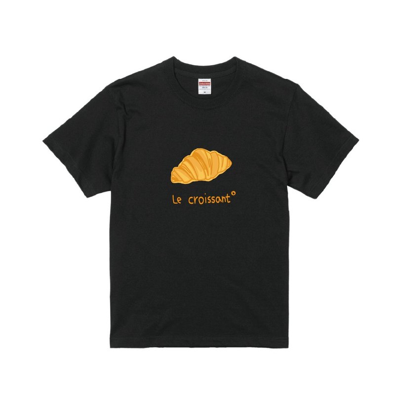 可頌造型 短T  Croissant T-shirt  穿在身上的甜點 A008 - 女 T 恤 - 棉．麻 多色