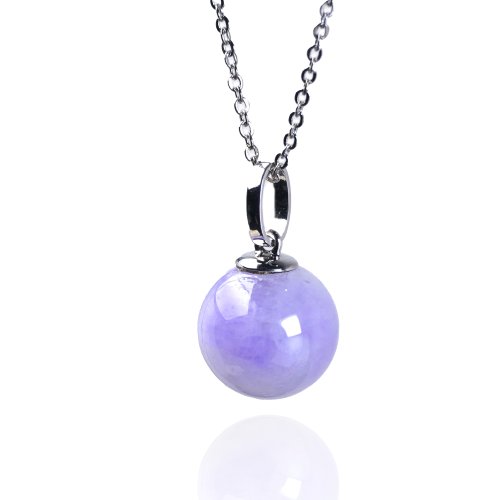 瓔珞珠寶盒 E.L.Jewelry Box 紫羅蘭翡翠圓珠項鍊 18K金鑲嵌 | 天然緬甸玉翡翠A貨 | 送禮