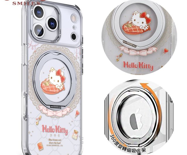 サンリオ iPhone 17/16/15/14/13/12 360°回転マグネットスタンドケース