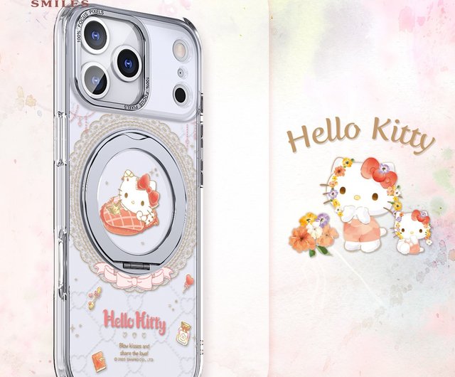 サンリオ iPhone 17/16/15/14/13/12 360°回転マグネットスタンドケース