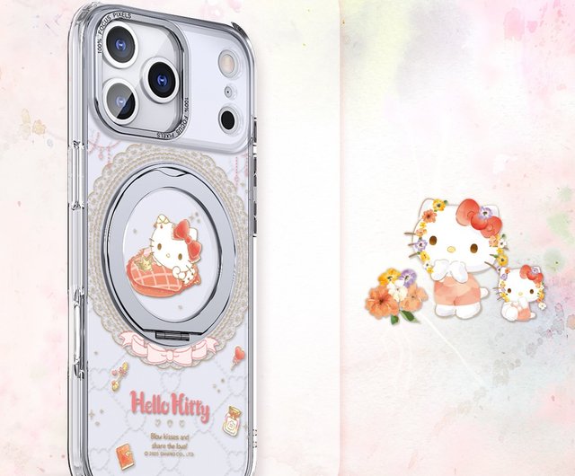 サンリオ iPhone 17/16/15/14/13/12 360°回転マグネットスタンドケース