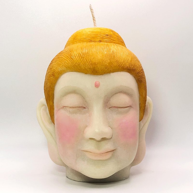 Buddha Series/Netmei Tathagata-Shaped Fragrance Candle - เทียน/เชิงเทียน - ขี้ผึ้ง 