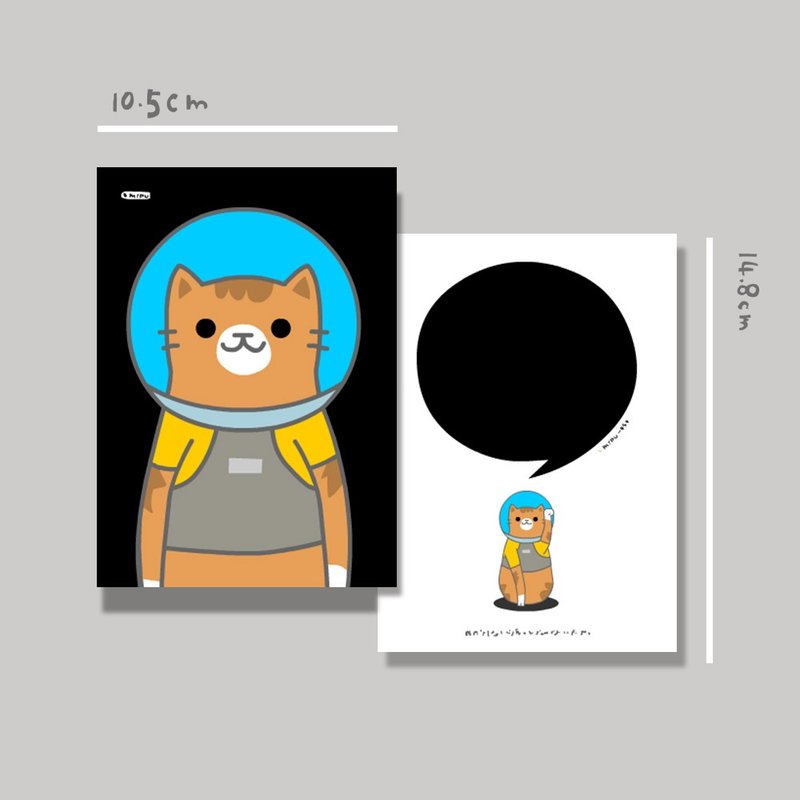 Original postcards/Island Cat members/original illustrations/cats/cultural and creative cards - การ์ด/โปสการ์ด - กระดาษ 