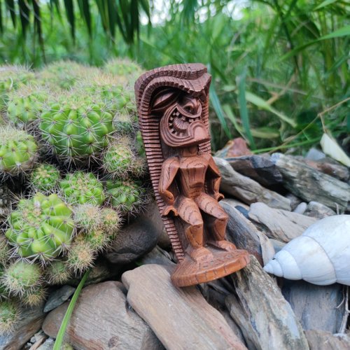 VINTAGE COCO JOES KU HAWAII TIKI GOD FIGURE OF STRENGTH