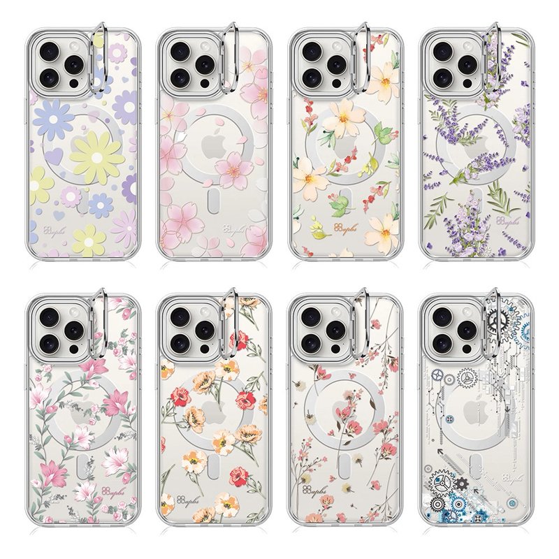 apbs iPhone 16 Series Military Anti-fall Invisible Stand Magnetic Phone Case - Multiple pictures available 1 - เคส/ซองมือถือ - วัสดุอื่นๆ หลากหลายสี