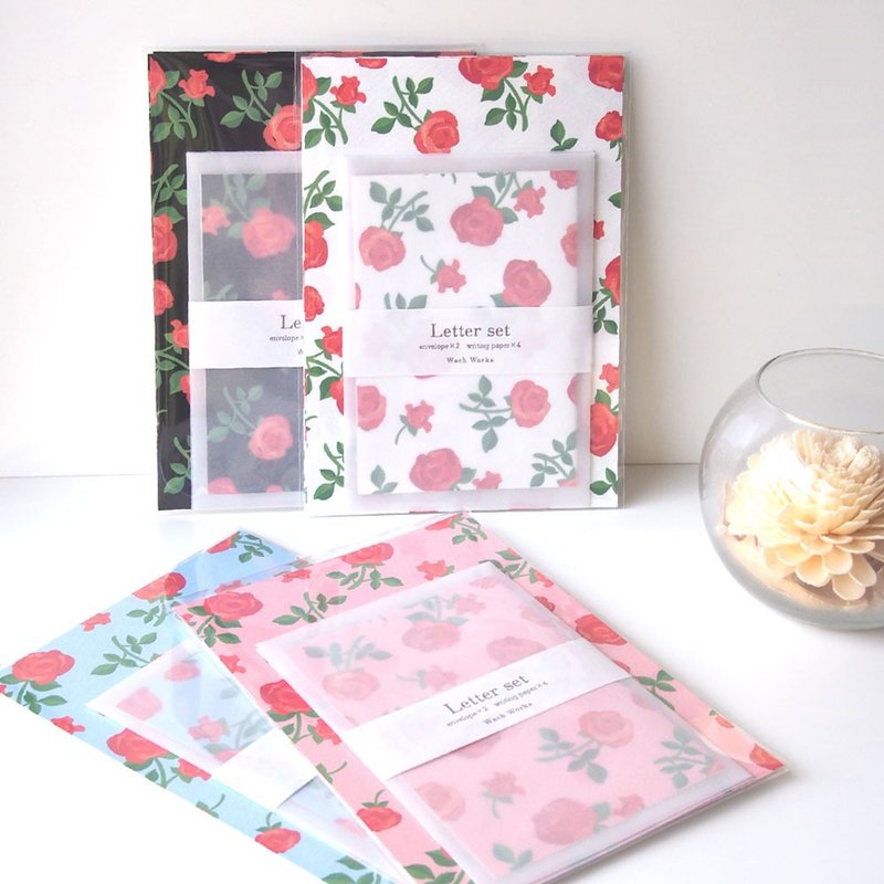 Rose Letter Set - Envelopes & Letter Paper - Paper Pink