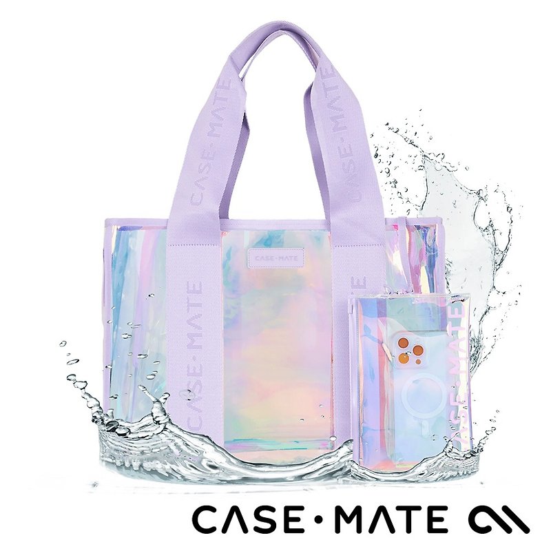 American CASE-MATE boutique fashion beach tote bag (with mobile phone bag) - Symphony Bubble - กระเป๋าถือ - วัสดุกันนำ้ 